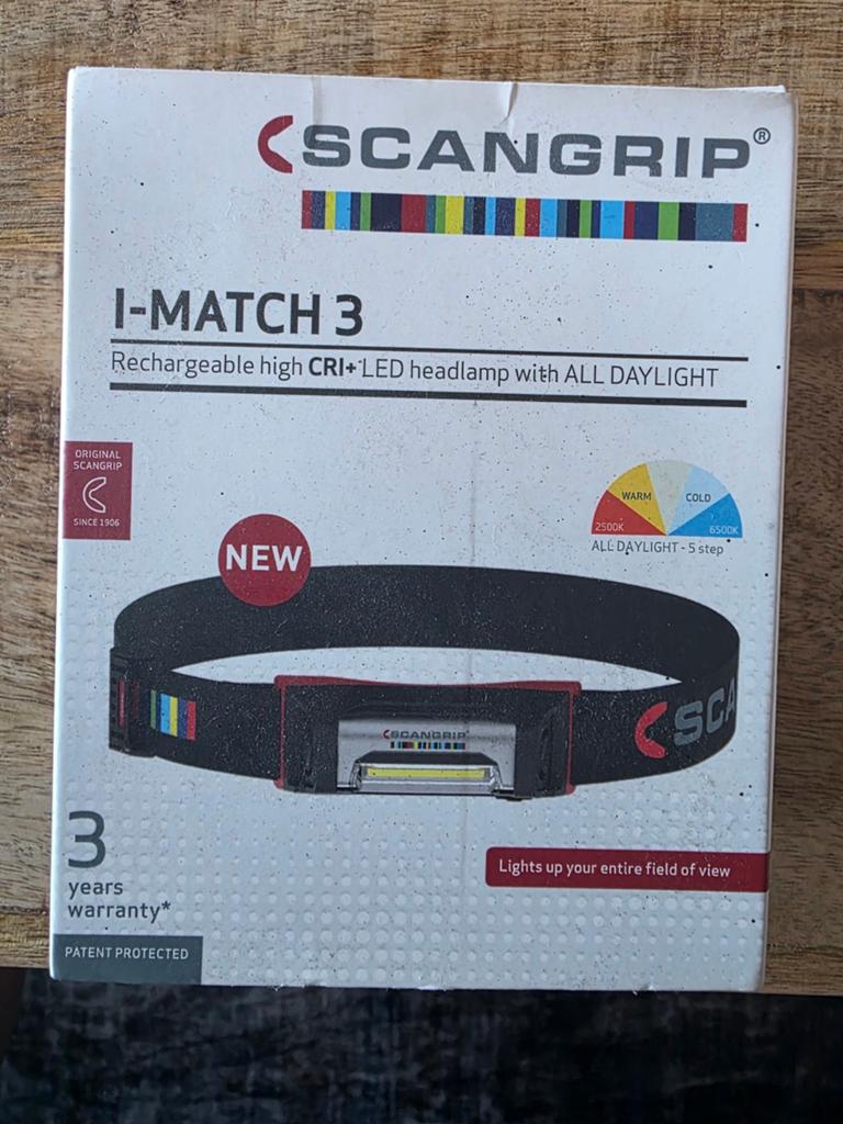 *Scangrip I-MATCH 3 professionele LED hoofdlamp*, Ophalen of Verzenden