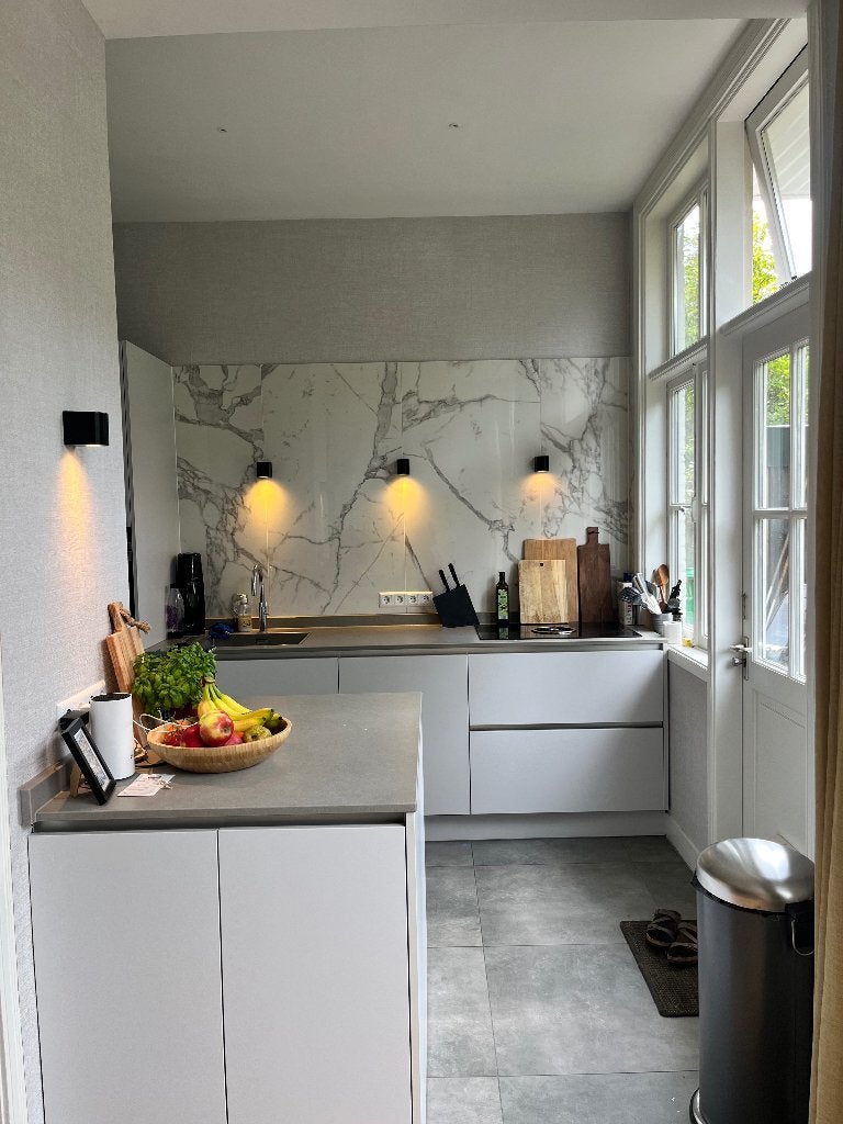 3x moderne zwarte wandlamp, Ophalen