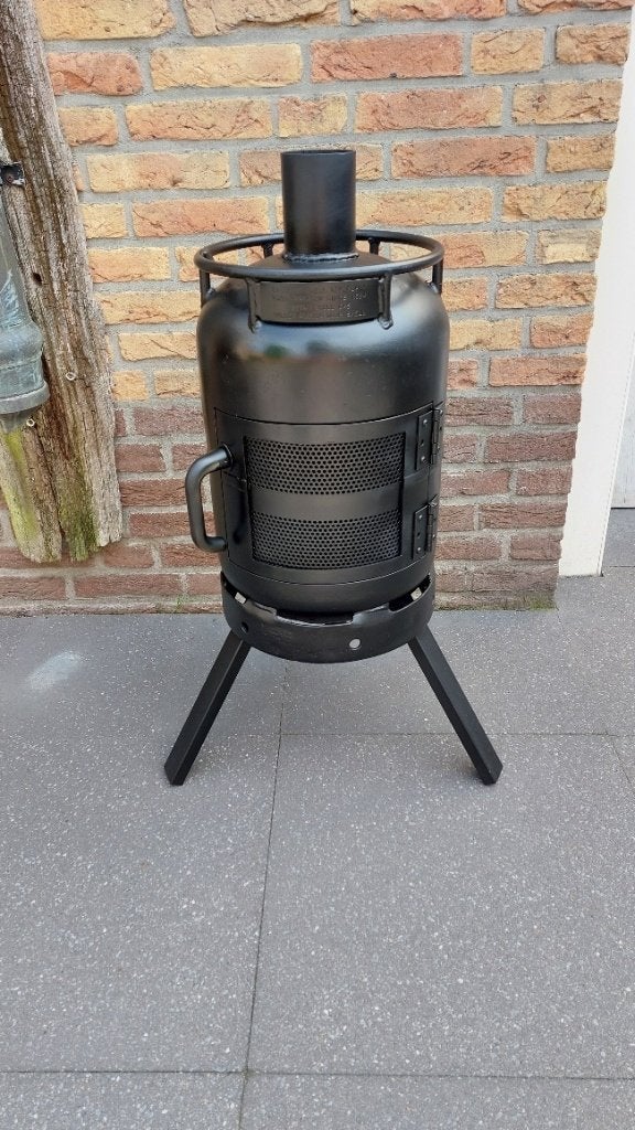 Buitenkachel Terraskachel Terrashaard Vuurkorf incl. pijp, Tuin en Terras, Ophalen, Nieuw