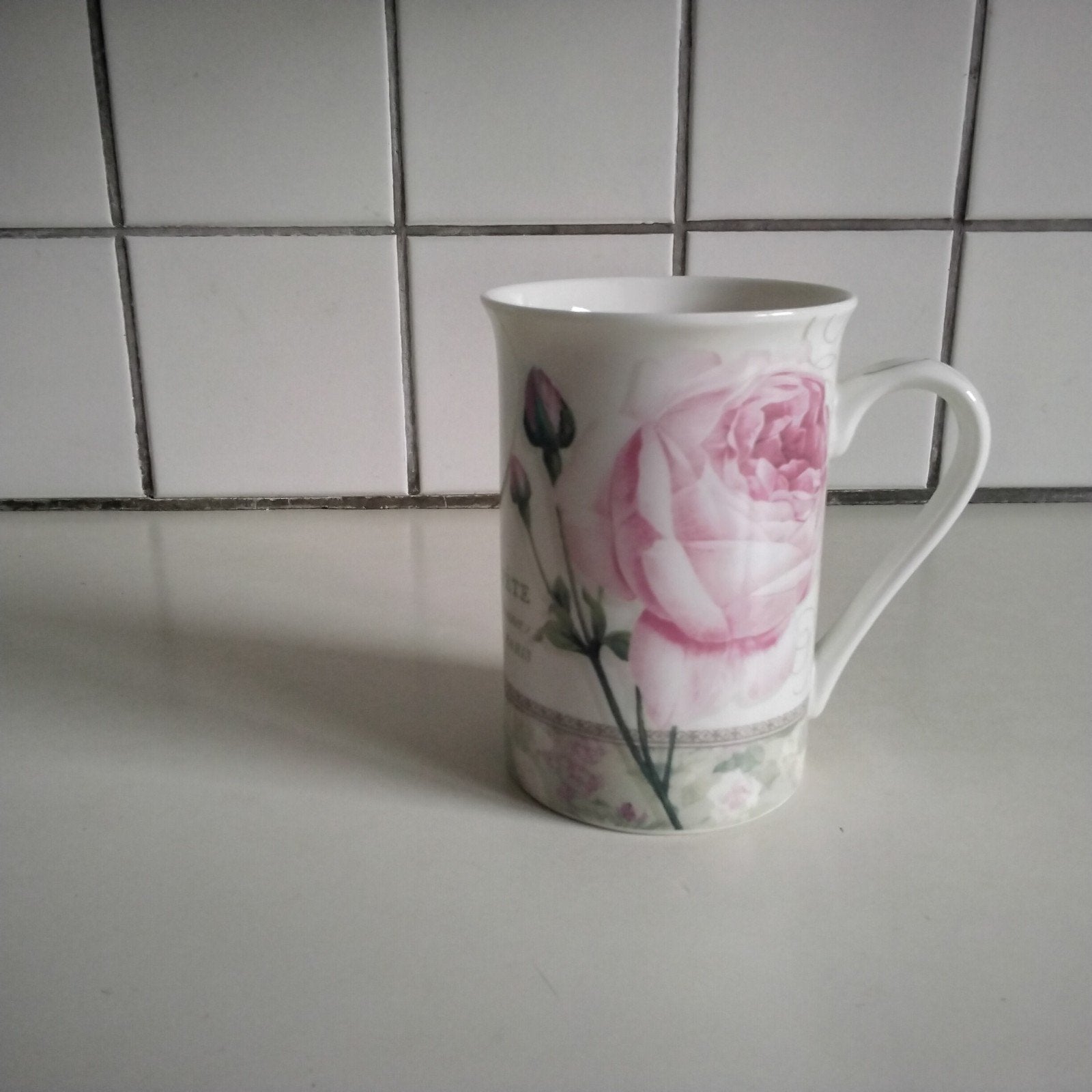 Engelse mok kent pottery roos, Ophalen of Verzenden, Zo goed als nieuw, Overige stijlen, Kop(pen) en/of Schotel(s)