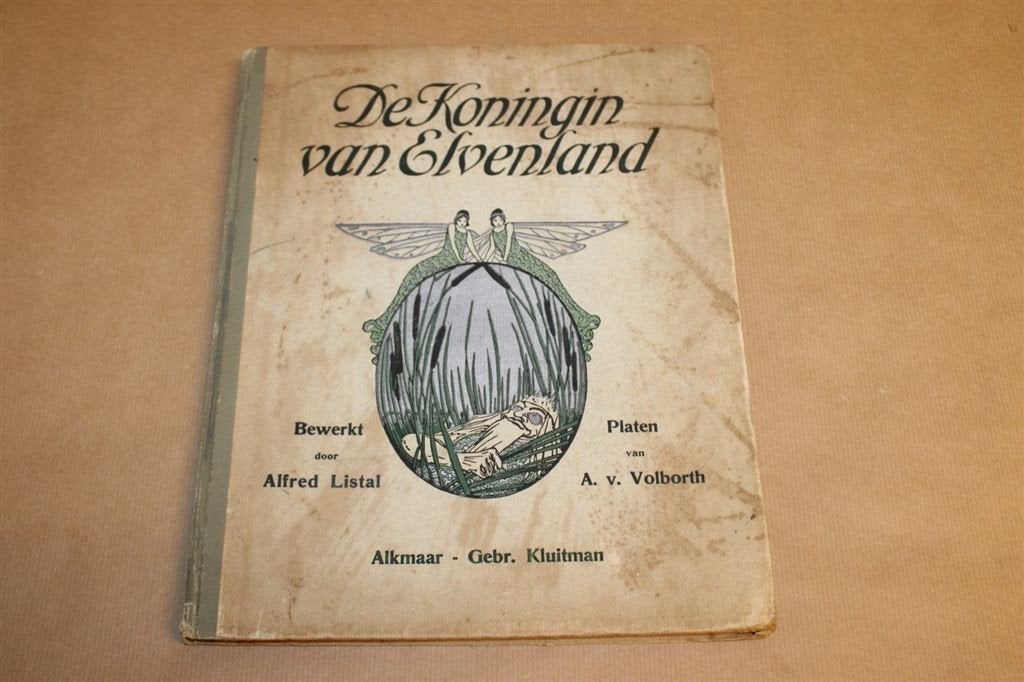 Prachtig prentenboek - De Koningin van Elvenland - 1910 !!, Ophalen of Verzenden, Gelezen