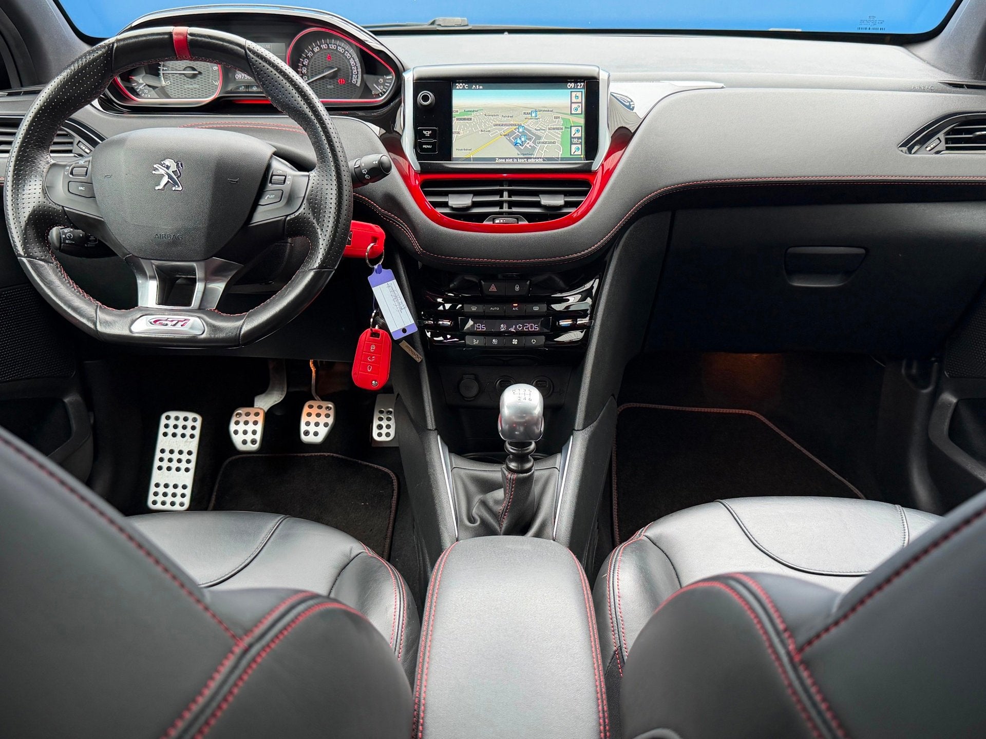 Peugeot 208 1.6 THP GTi|6Bak 200PK|1e Eigenaar|Stoelvw|Leder, Auto's, Voorwielaandrijving, Euro 5, Gebruikt, Zwart