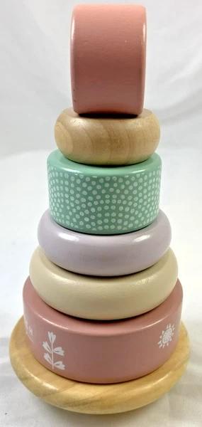 Little Dutch Houten Stapeltoren Ringentoren Konijn Pastel, Kinderen en Baby's, Coolsingel 104, 3011 AG Rotterdam, Netherlands