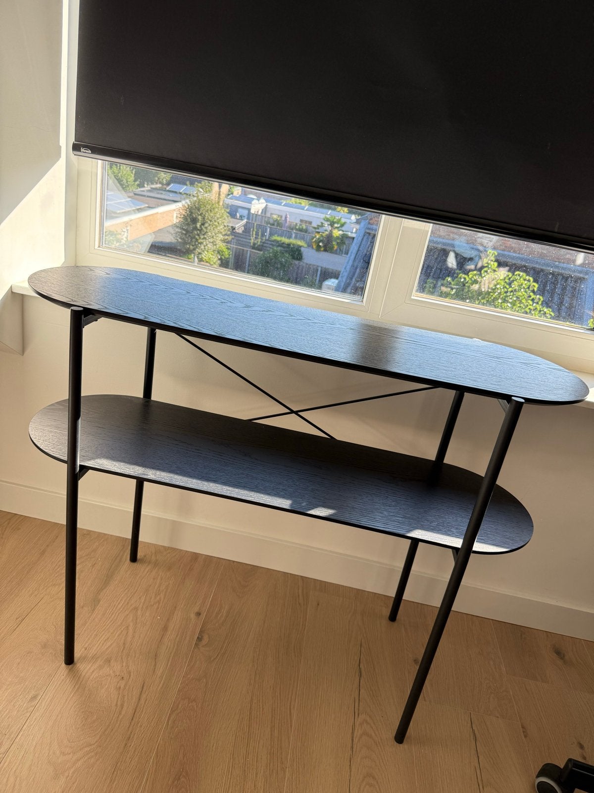 Nieuwe side table zwart, Ophalen, Japandi, Zo goed als nieuw, Ovaal
