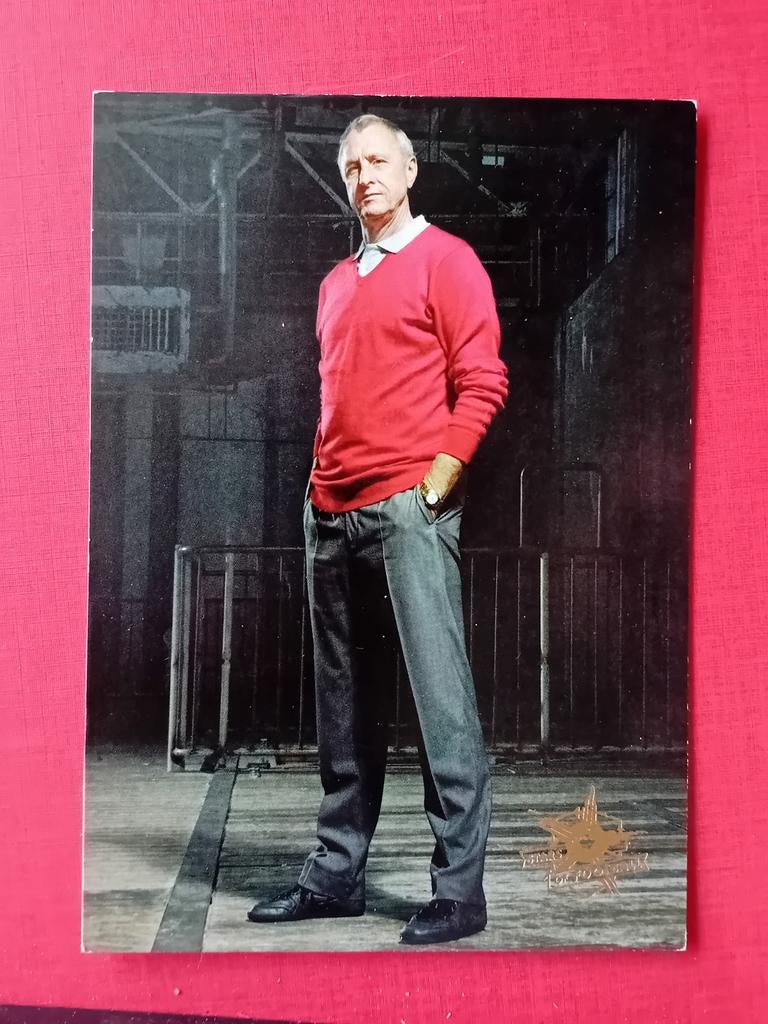 Ansichtkaart Johan Cruyff, Ophalen of Verzenden, Zo goed als nieuw, Ajax, Poster, Plaatje of Sticker