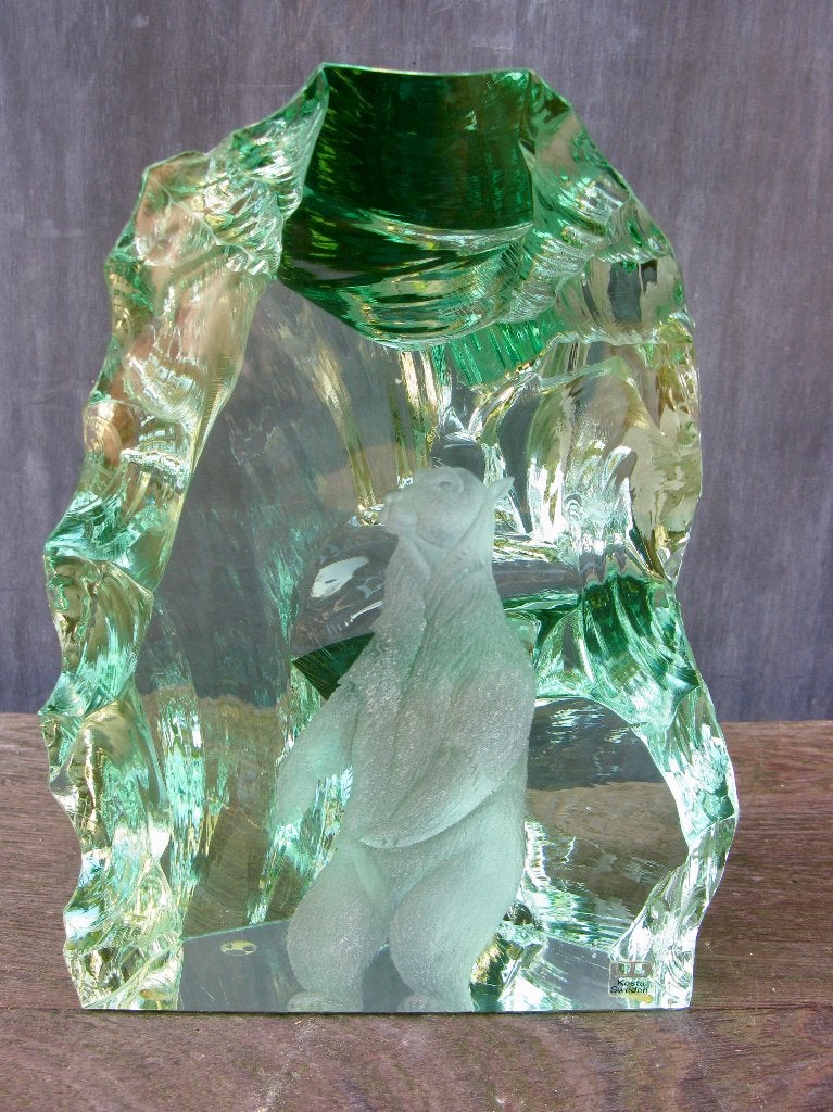 KOSTA SWEDEN POLAR BEAR IJSBEER DESIGN LINDSTRAND, Ophalen of Verzenden