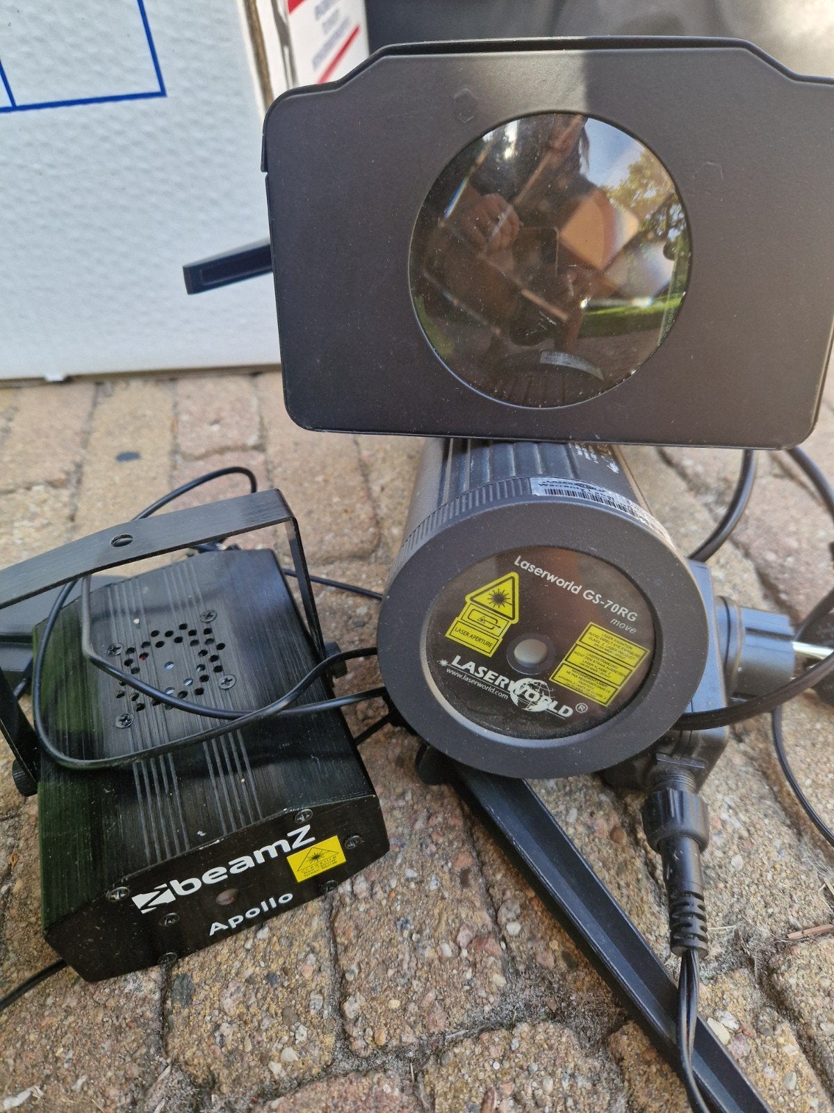 Laserworld GS-70RG en BeamZ Apollo Laser Set, Ophalen, Gebruikt, Laser, Geluidgestuurd