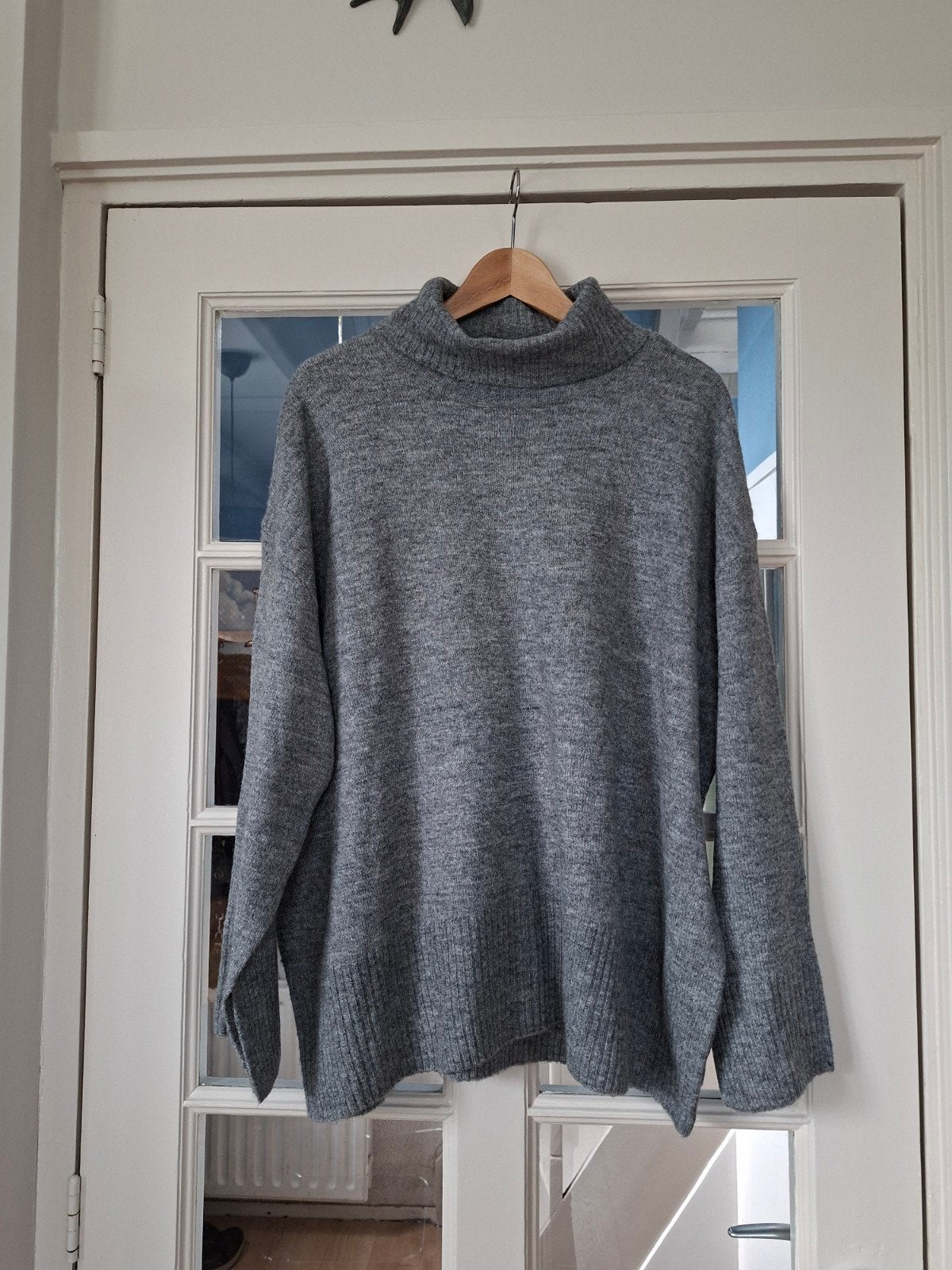 Hema grijze coltrui maat L, Maat 42/44 (L), Ophalen of Verzenden, Zo goed als nieuw, Grijs