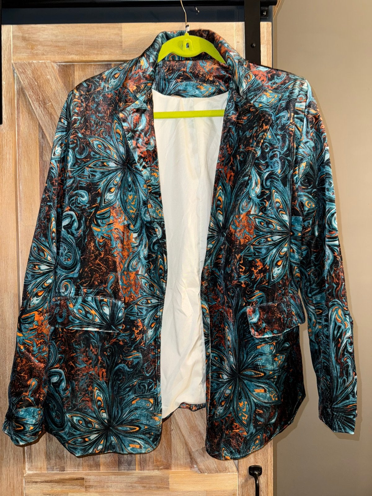 Blazer van velours maat 46 (XL), Meerkleurig, Maat 46/48 (XL) of groter, Nieuw, Ophalen of Verzenden