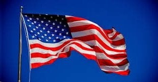 AMERIKAANSE VLAG = 88x157cm. (zonder mast/stok)., Verzenden, Nieuw