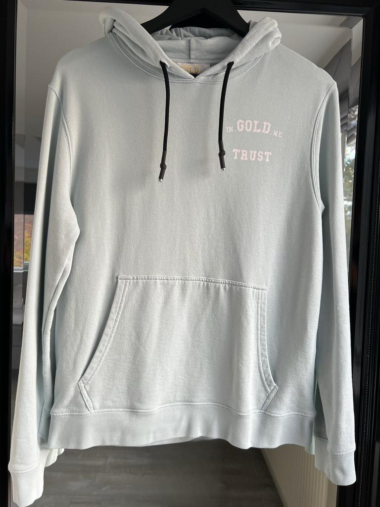 In Gold We Trust Hoodie maat S, Ophalen of Verzenden, Nieuw, Maat 46 (S) of kleiner, Blauw