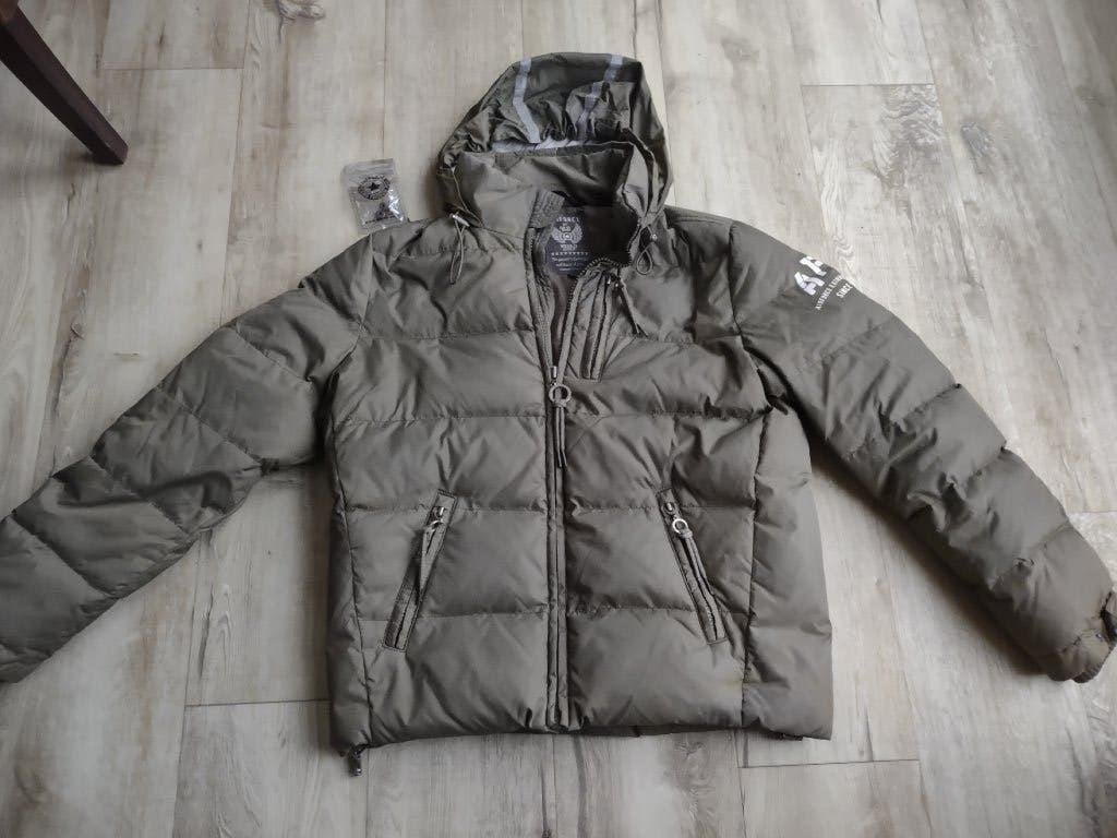 Prachtige groene Airforce winterjas, maat S. Heren jas khaki, Onb, Ophalen of Verzenden, Onb, Airforce