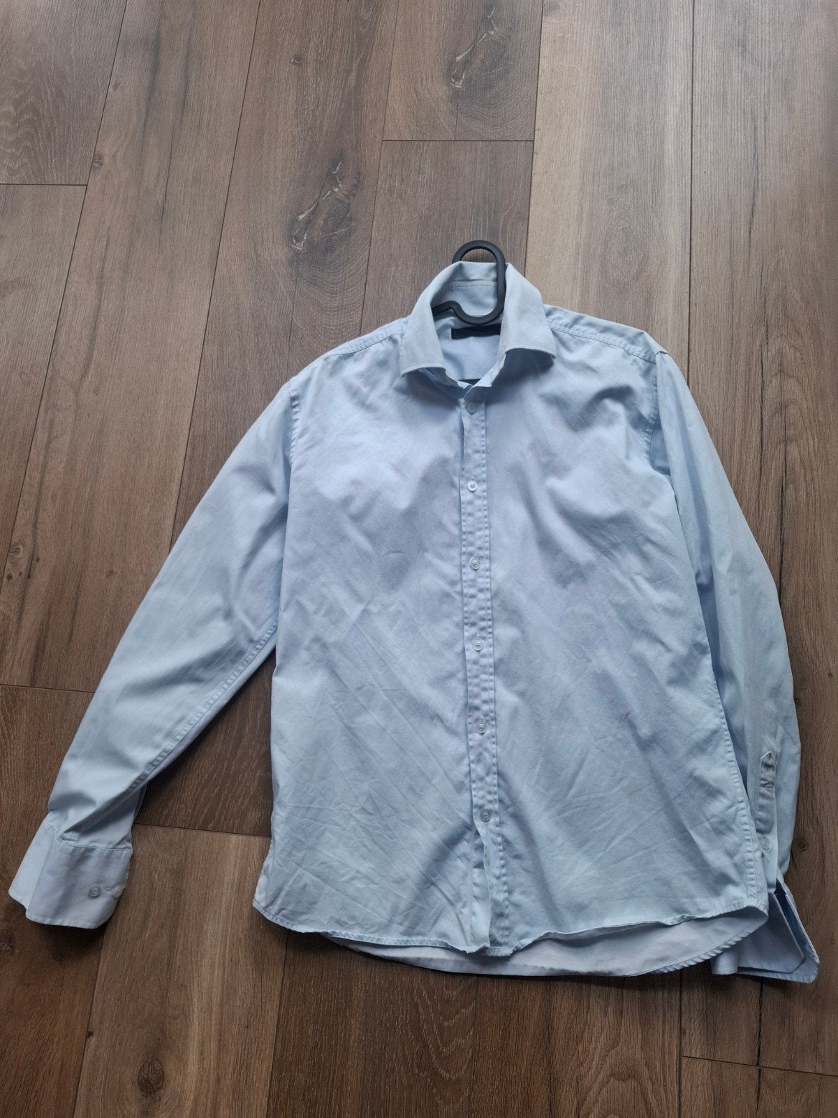 Jack & Jones Premium Andrew Shirt L/S Tight Fit Sup, Jack & Jones Premium, Blauw, Zo goed als nieuw, Halswijdte 39/40 (M)