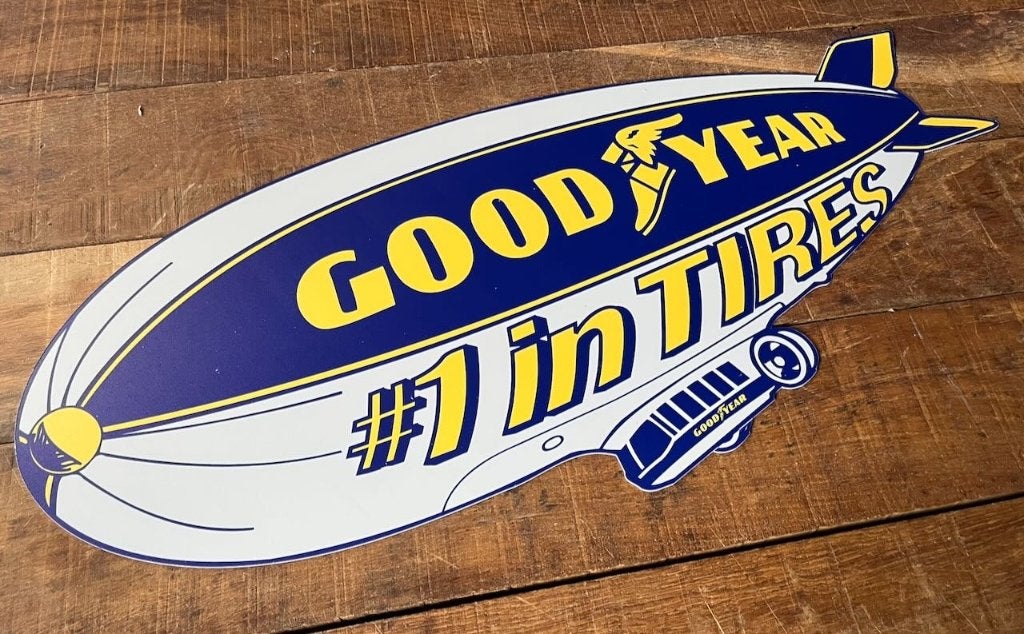 GOOD YEAR sign  groot  75  38,5 cm. - reclamebord, Ophalen of Verzenden, Zo goed als nieuw, Auto's