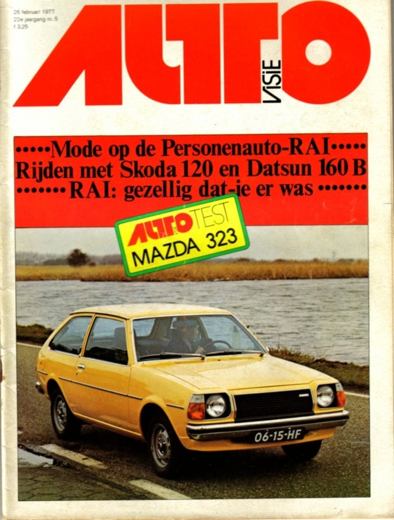 Autovisie test Mazda 323 Februari 1977, Ophalen of Verzenden, Gelezen, Mazda