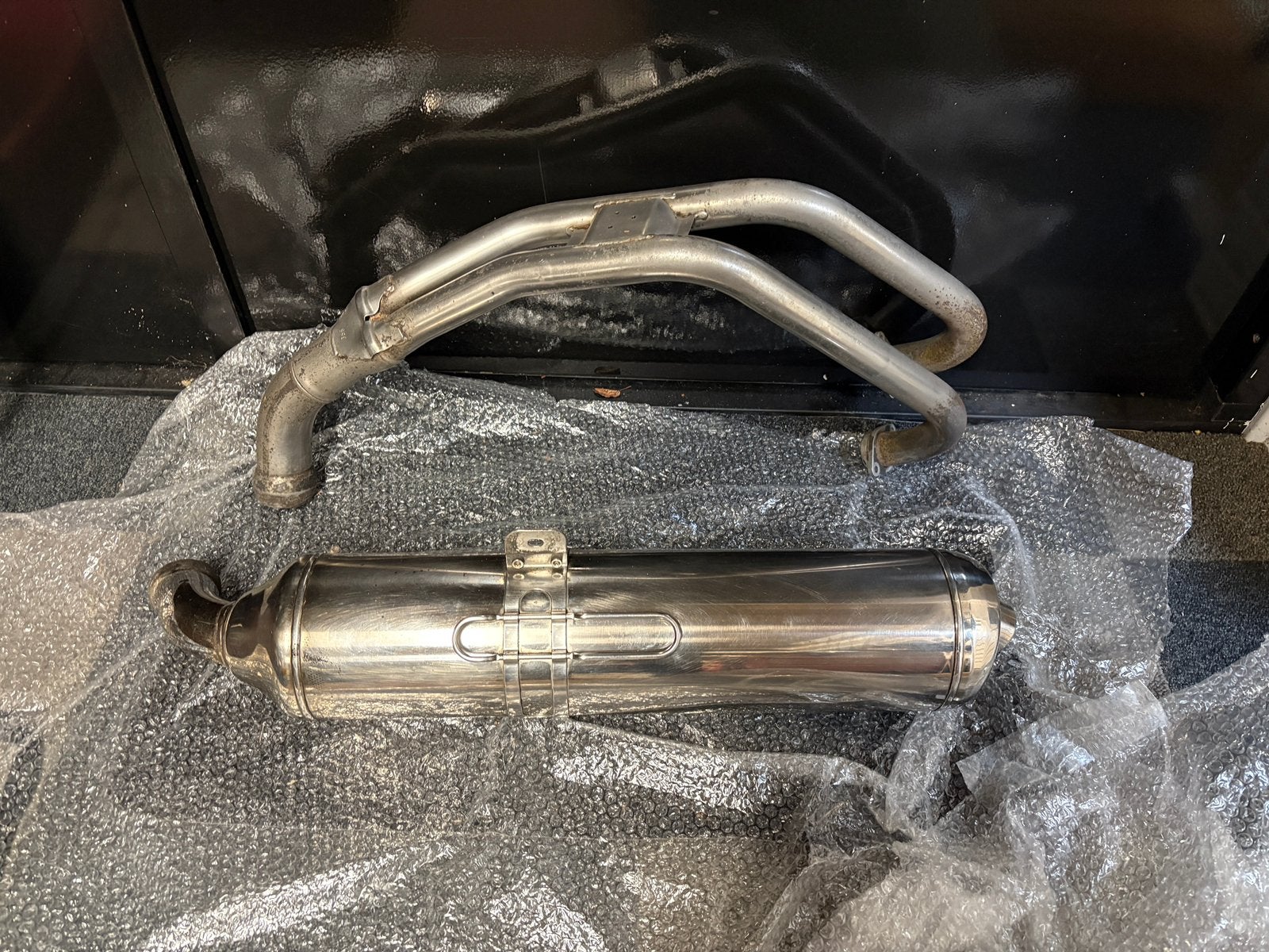 BMW F800st uitlaat met bochten origineel, Ophalen of Verzenden, Gebruikt
