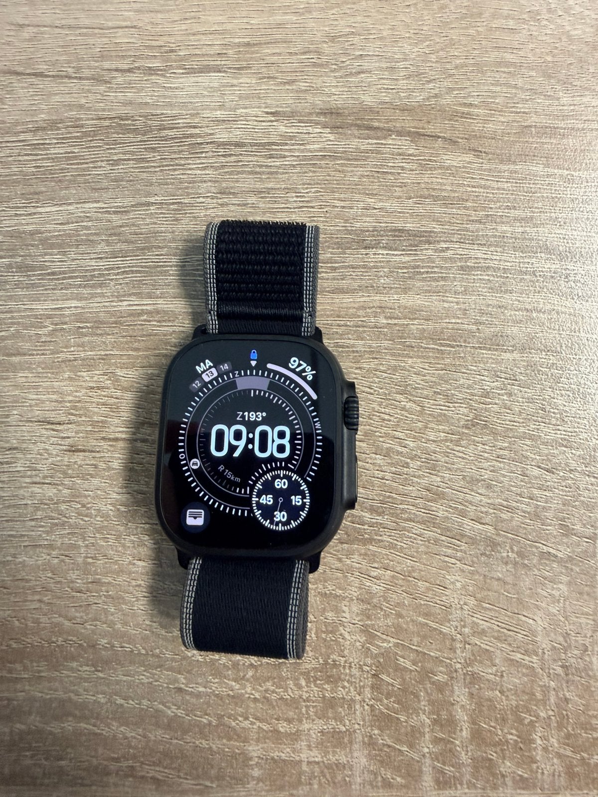 Apple watch ultra 3 ZGAN, Sieraden, Tassen en Uiterlijk, Smartwatches, Zwart, IOS, Ophalen of Verzenden, Zo goed als nieuw