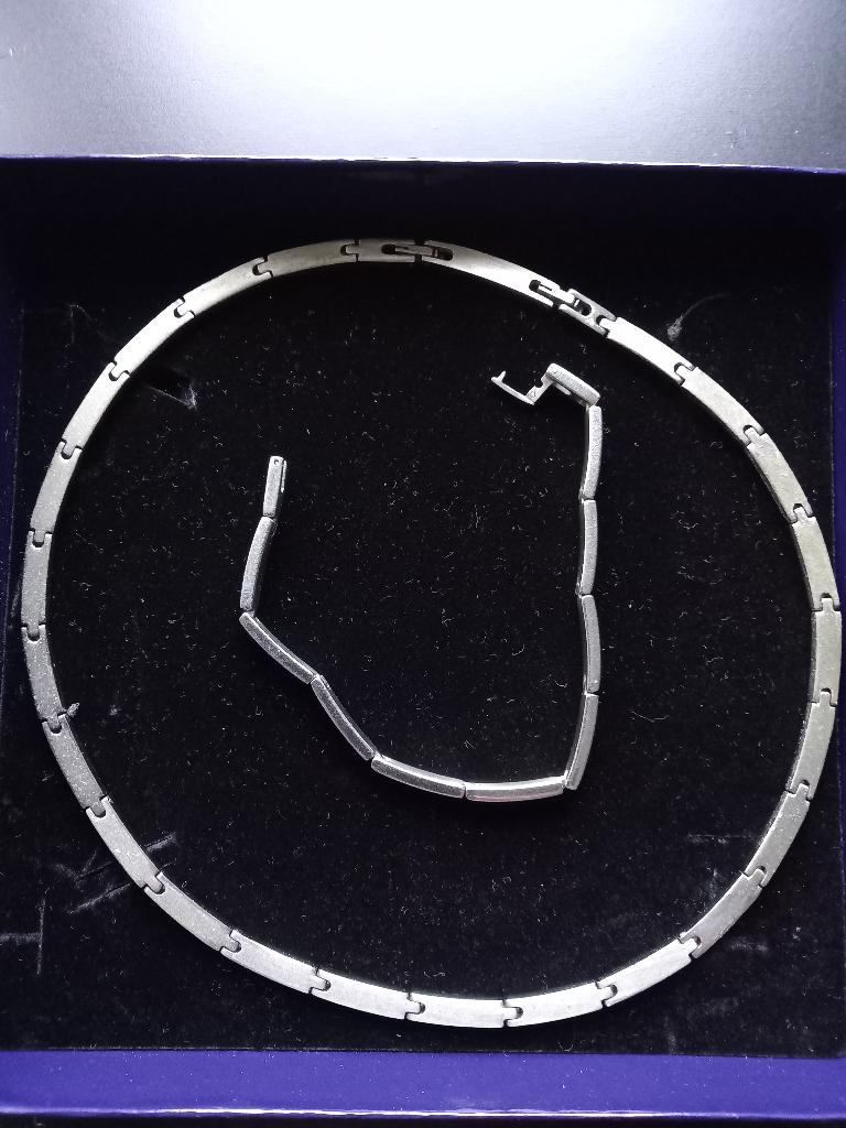 ketting en armband Stainless Steel nieuw, Ophalen of Verzenden, Nieuw, Zilver, Overige materialen