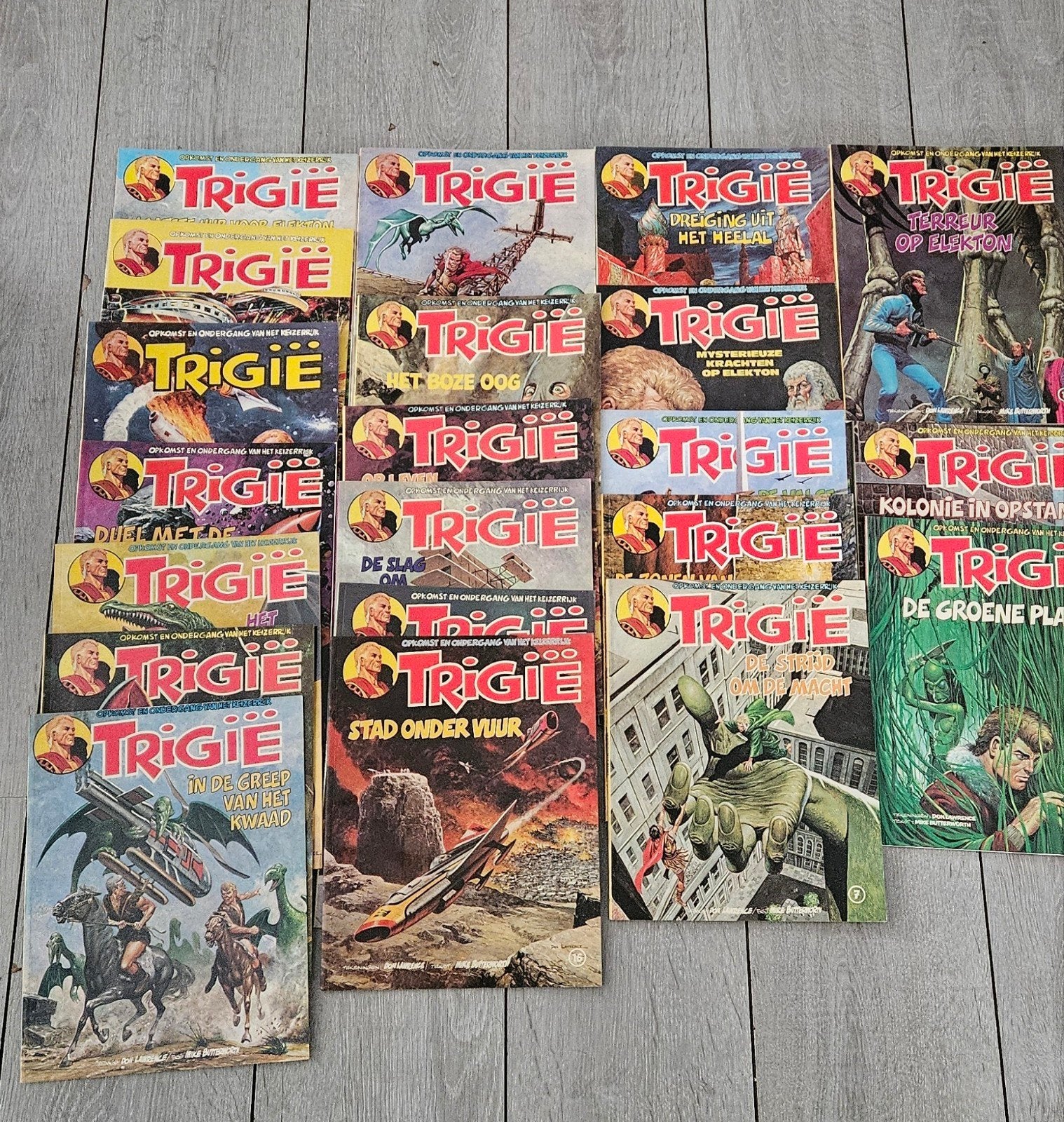 Trigië Stripboeken Collectie, Meerdere stripboeken, Ophalen of Verzenden, Gelezen