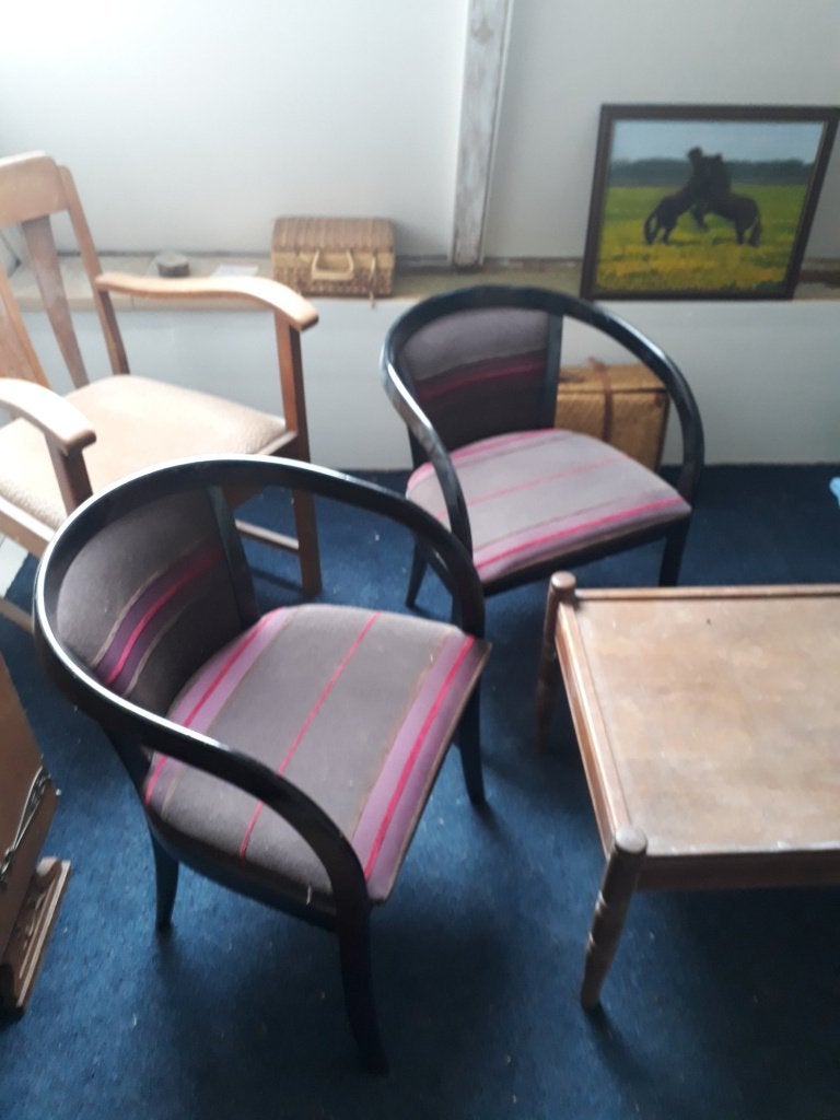 2 stoeltjes, gratis, Ophalen, Gebruikt, Twee, Zwart