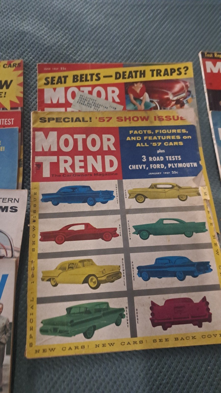 Usa Motor Trend 1954 55 56 59  oltimers bladen, Ophalen of Verzenden, Overige merken