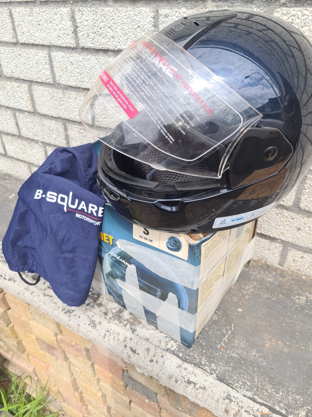 B-SQUARE Integraalhelm Maat S (55-56 cm) - Nieuw, Motoren, Overige merken, Heren, Ophalen of Verzenden, Nieuw zonder kaartje