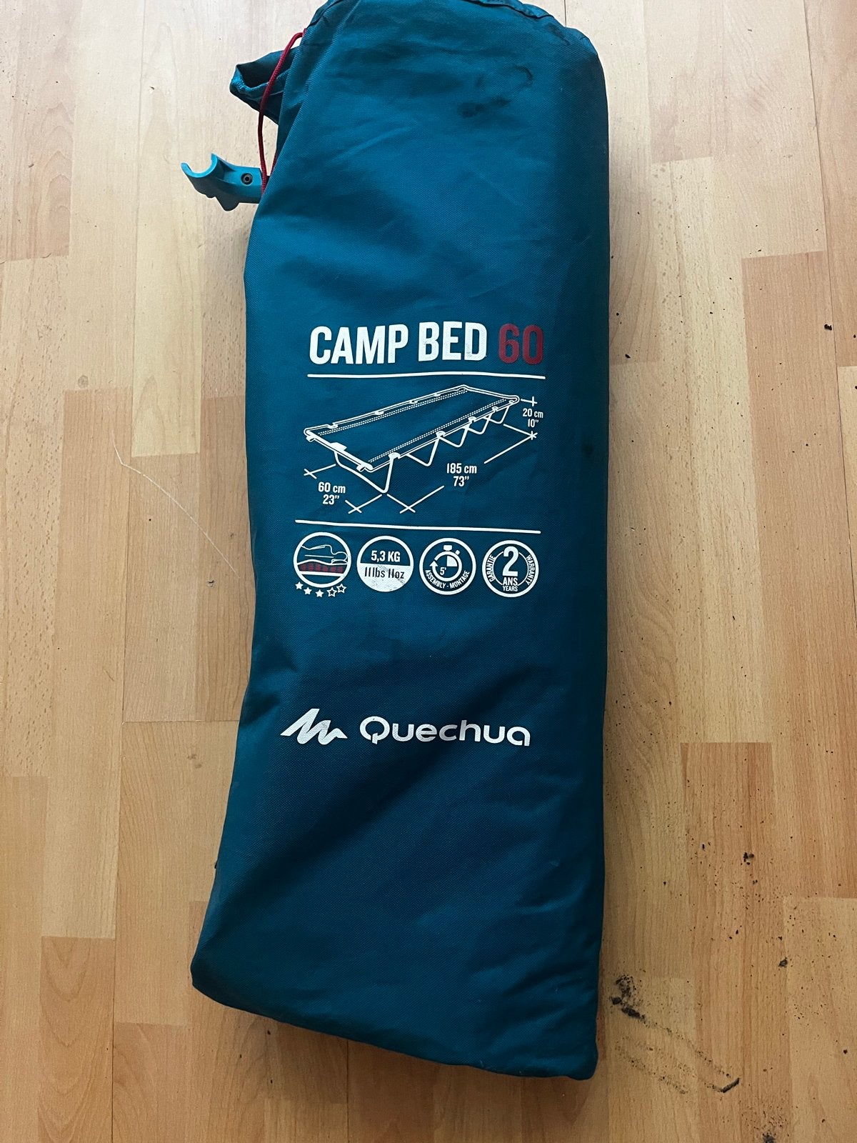 Quechua Camp Bed 60 - Compact en Lichtgewicht, Ophalen of Verzenden, Gebruikt