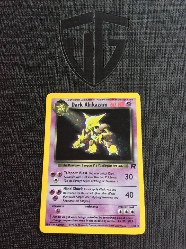 Dark Alakazam Holo - Team Rocket - Pokémonkaart, Ophalen of Verzenden, Zo goed als nieuw, Losse kaart, Foil