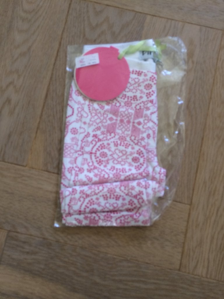 NIEUWE vrolijke wit/roze bewerkte legging Birds by D-rak 116, Meisje, Nieuw, Ophalen of Verzenden, Broek