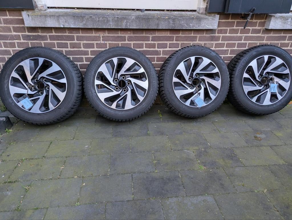 Originele Honda Civic velgen - 16 inch met winterbanden, Ophalen, 16 inch, Banden en Velgen, Winterbanden