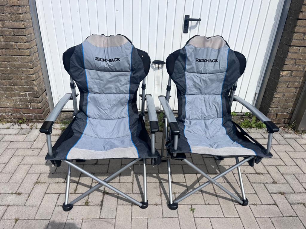 2x RHINO-RACK opvouwstoelen, Ophalen, Gebruikt, Campingstoel