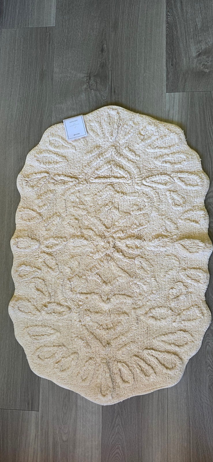 H&M Home Getufte Katoenen Badmat - Nieuw, Huis en Inrichting, Badkamer | Badtextiel en Accessoires, Nieuw, Badmat, Beige, Ophalen of Verzenden