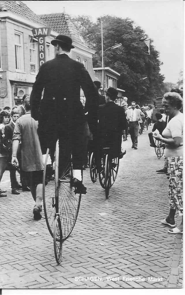 Oude foto Schagen, West Friesche Markt, Gelopen, Ophalen of Verzenden, 1960 tot 1980, Gelopen, Noord-Holland