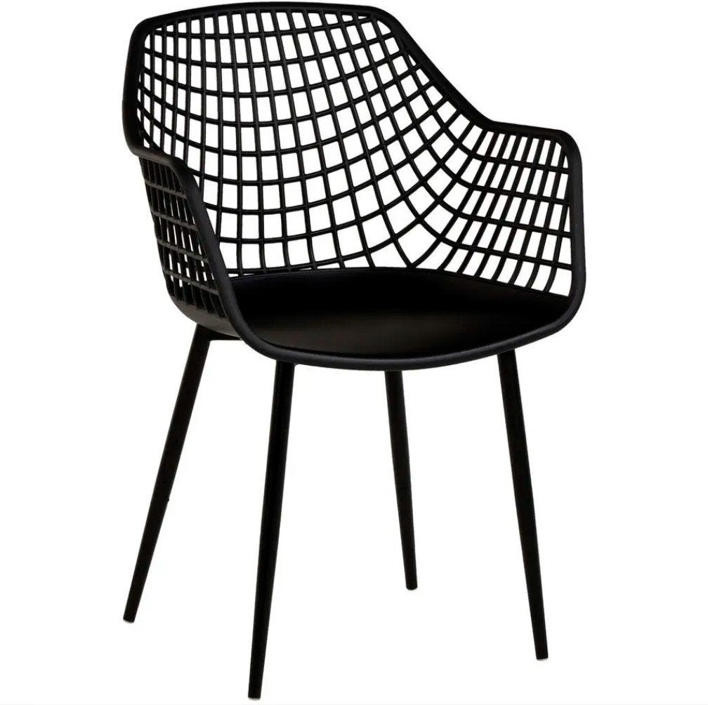 Kuipstoel Webbing Zwart - 2 stuks, Tuin en Terras, Ophalen, Nieuw