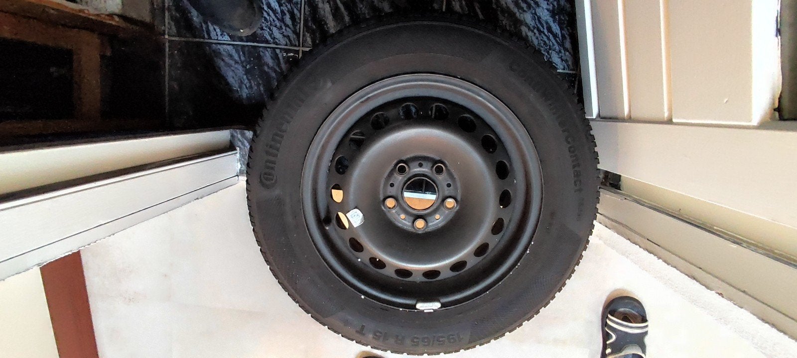 Stalen velgen met winterbanden voor VW Golf 7, Ophalen, Gebruikt