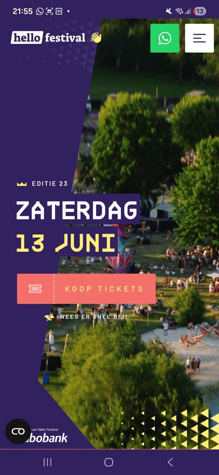 2 tickets Hello festival Emmen 13 juni, Tickets en Kaartjes, Evenementen en Festivals, Twee personen