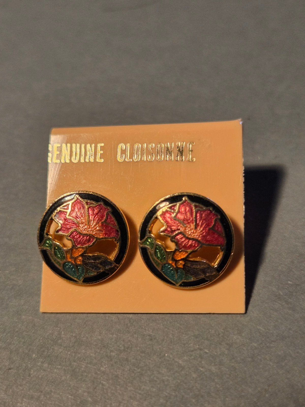 oude cloisonne oorbellen, Overige materialen, Verzenden, Zo goed als nieuw, Knopjes of Stekers