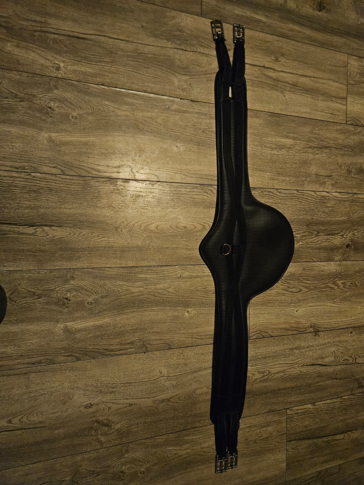 singel 54 inch/ 140 cm zwart met elastiek, Dieren en Toebehoren, Ophalen of Verzenden, Gebruikt, Zwart, Singel