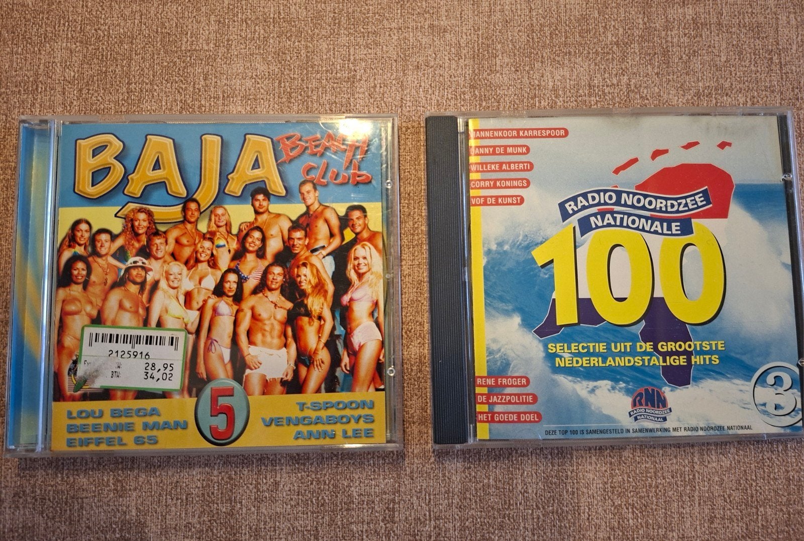 2 CD's: Baja Beach Club 5 & Radio Noordzee Nationale 100, Ophalen of Verzenden, Gebruikt, Pop, Verzamelalbum