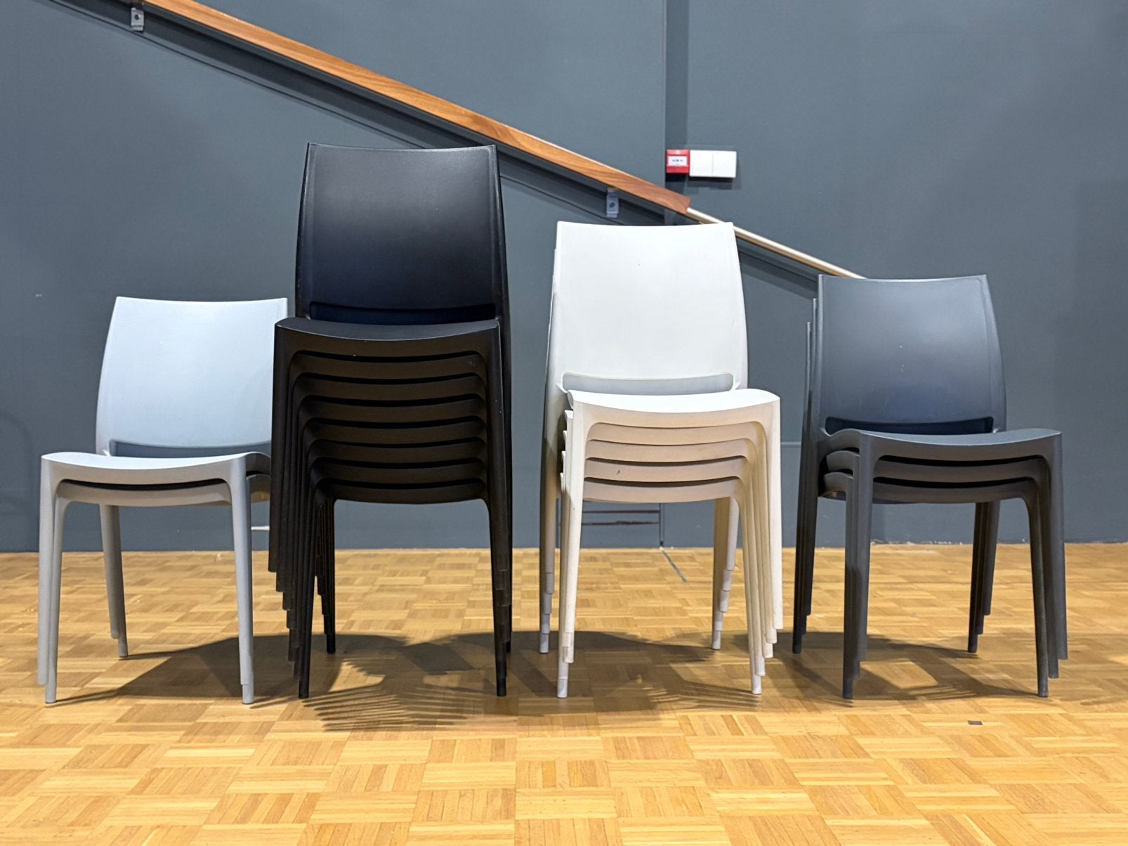 Set stoelen, Ophalen, Kunststof, Gebruikt, Zwart