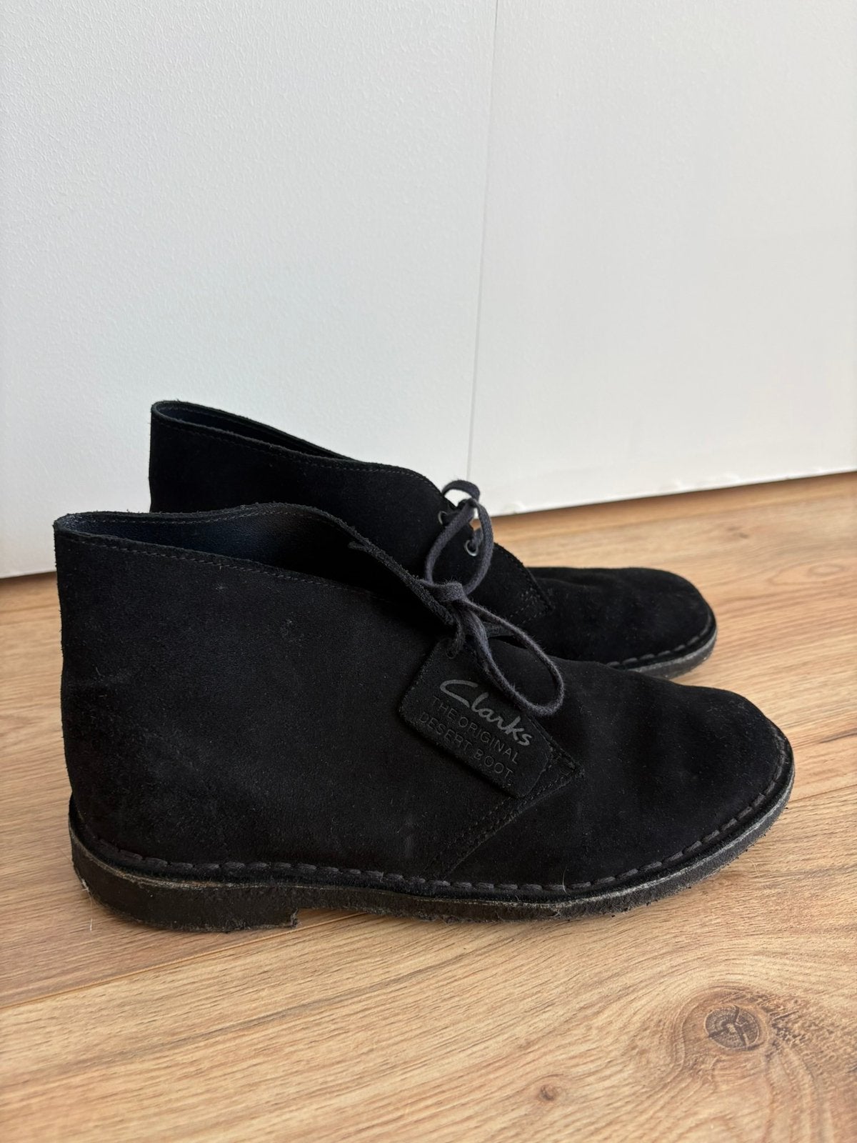 Clarks Originals zwart suede maat 41, Ophalen of Verzenden, Zo goed als nieuw, Zwart