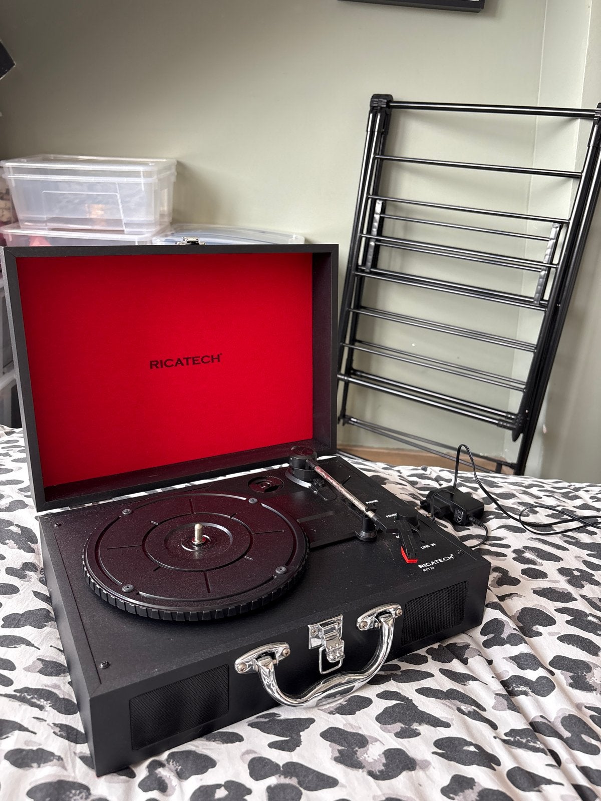 Ricatech RTT20 Platenspeler - Draagbaar en Stijlvol, Ophalen, Gebruikt, Platenspeler, Overige merken