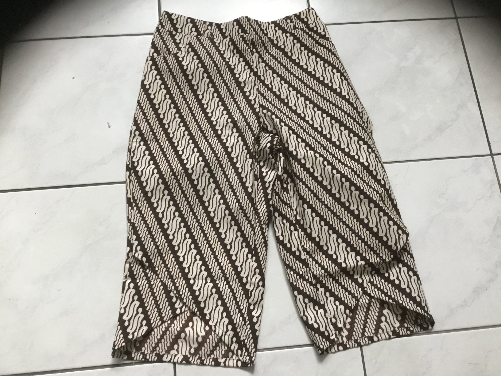 Leuke Dames batik broek rook maat S👖, Ophalen of Verzenden, Zo goed als nieuw, Lang
