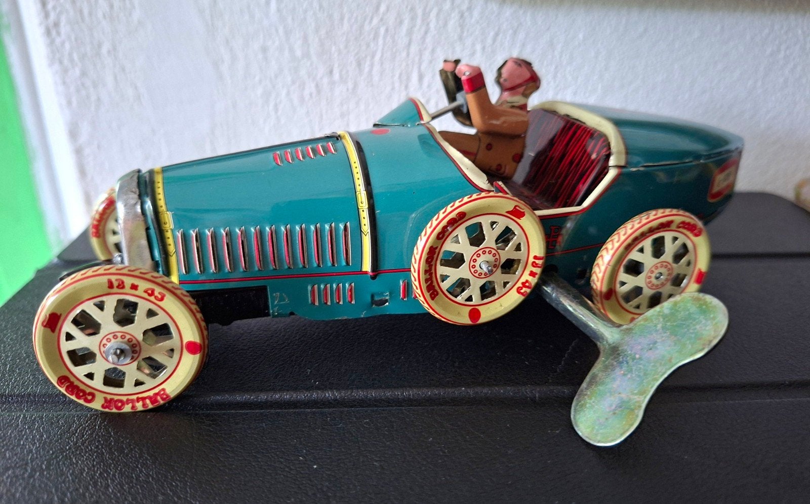 Bugatti T-35 Vintage Opwindbare Raceauto, Ophalen of Verzenden, Zo goed als nieuw