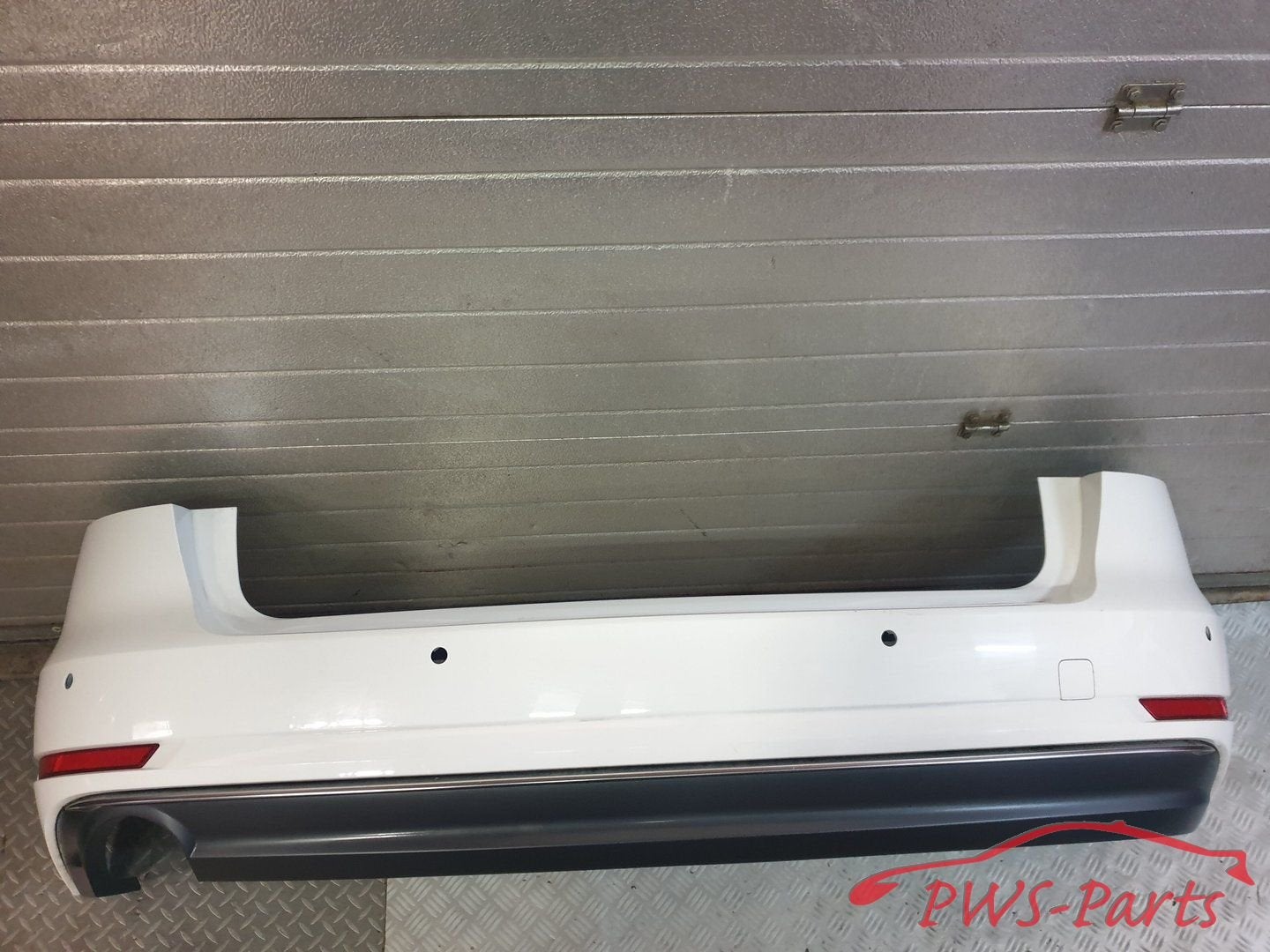 AUDI A4 8W B9 AVANT ACHTERBUMPER ORIGINEEL WIT, Ophalen, Gebruikt, -, -