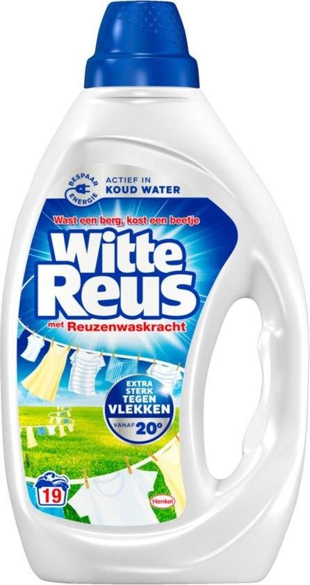 3x Witte Reus Wasmiddel Gel 19 Wasbeurten -  DE GOEDKOOPSTE, N.v.t., N.v.t., Ophalen of Verzenden, N.v.t