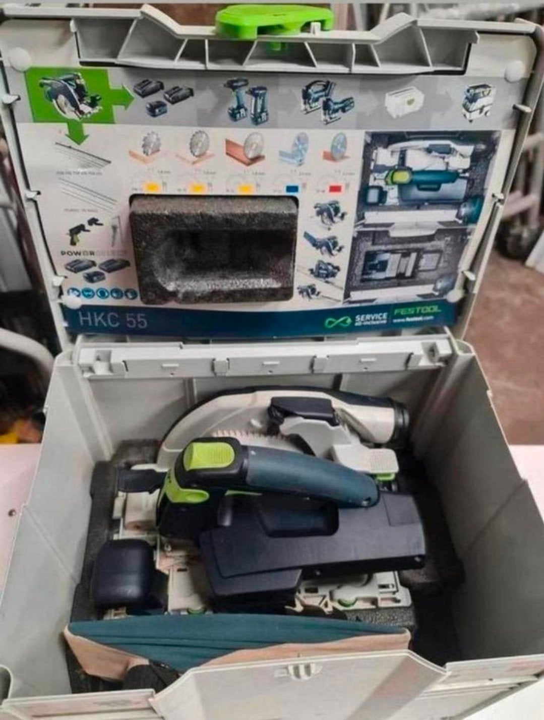 Festool HKC 55 EB-Basic 18V Li-Ion accu Pendelkapzaag, Nieuw, Ophalen of Verzenden, N.v.t, Festool