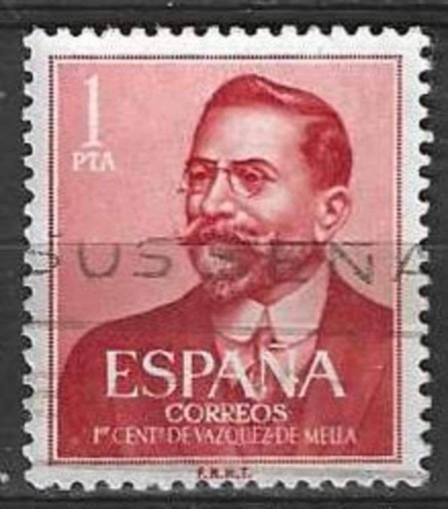 Spanje 1961 - Yvert 1024 - Juan Vazquez de Mella (ST), Verzenden, Gestempeld
