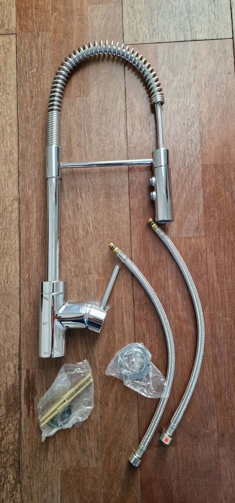 Aquazuro Keukenkraan met Uittrekbare Douche - Chroom, Ophalen of Verzenden