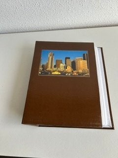 foto album, Zo goed als nieuw, Met insteekhoezen, Insteekalbum, Bruin
